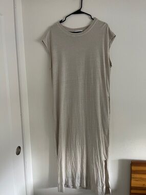 Carly Jean Los Angeles Neutral Sleeveless Maxi Dress